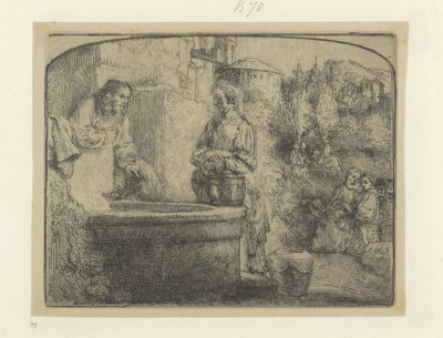 Christ and the Samaritan Woman by Rembrandt van Rijn
