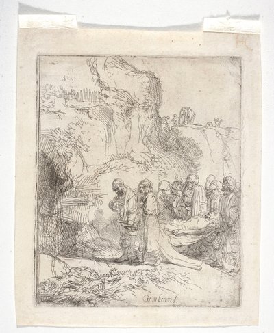Christ Carried to the Tomb by Rembrandt van Rijn