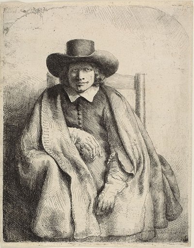 Clement de Jonghe, Printseller by Rembrandt van Rijn