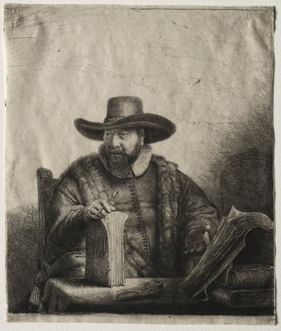 Cornelis Claesz Anslo, Mennonite Preacher by Rembrandt van Rijn
