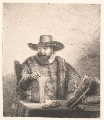 Cornelis Claesz Anslo, Mennonite Preacher by Rembrandt van Rijn