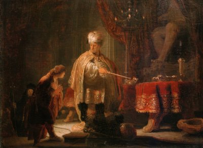 Daniel and Cyrus Before the Idol Bel by Rembrandt van Rijn