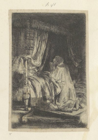 David in Prayer by Rembrandt van Rijn