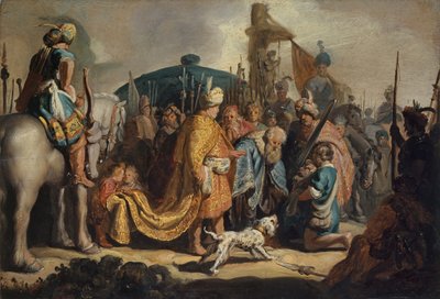 David with the Head of Goliath before Saul, 1627 by Rembrandt van Rijn
