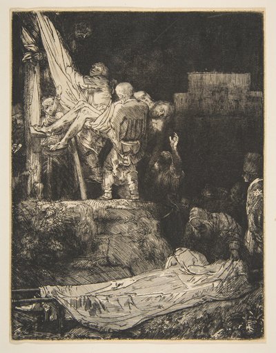 Descent from the Cross by Torchlight by Rembrandt van Rijn