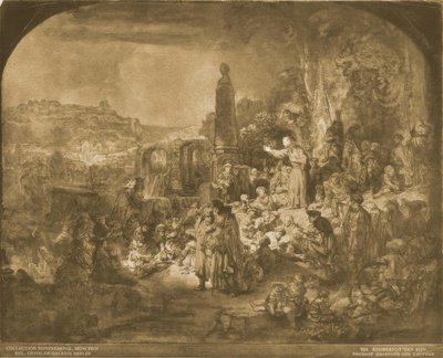 The Preaching of John the Baptist by Rembrandt van Rijn
