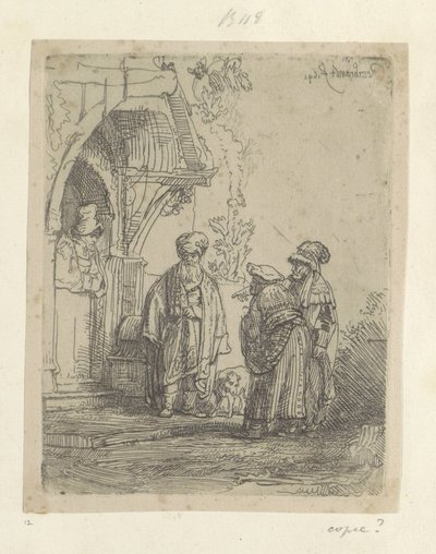 Three Eastern Figures by Rembrandt van Rijn