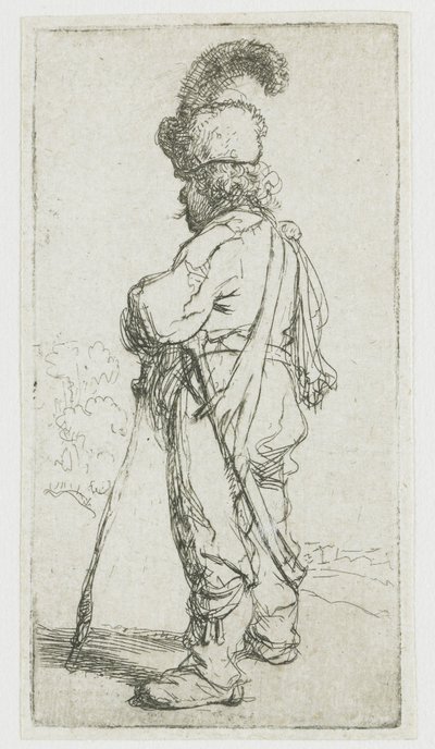 A Pole with a Stick by Rembrandt van Rijn