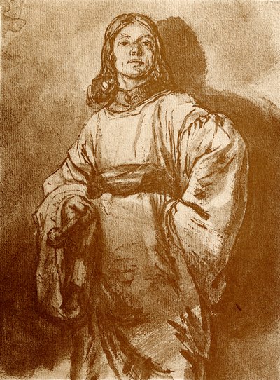Figure Study by Rembrandt van Rijn