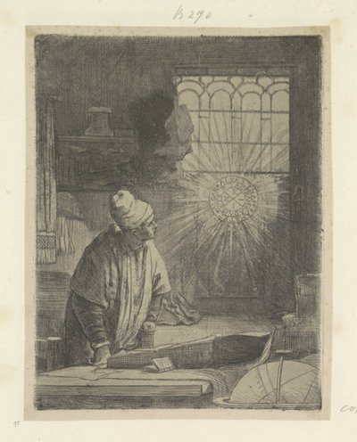 Scholar in His Study (Faust) by Rembrandt van Rijn