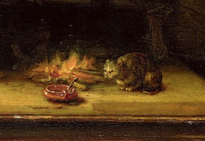 Holy Family with a Curtain (detail) by Rembrandt van Rijn