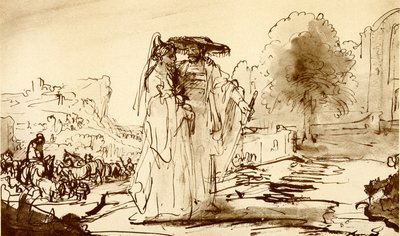 Jacob and Rachel by Rembrandt van Rijn