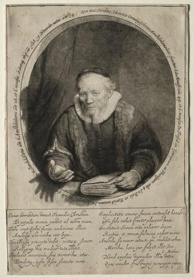 Jan Cornelis Sylvius, Preacher, 1646 by Rembrandt van Rijn