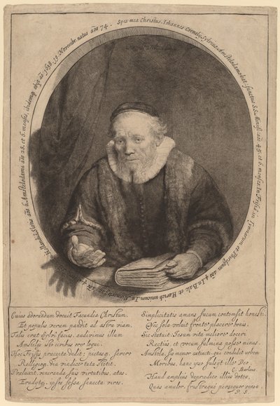 Jan Cornelisz. Sylvius by Rembrandt van Rijn