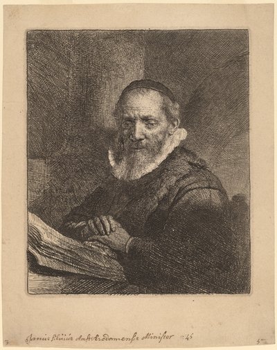 Jan Cornelisz. Sylvius by Rembrandt van Rijn