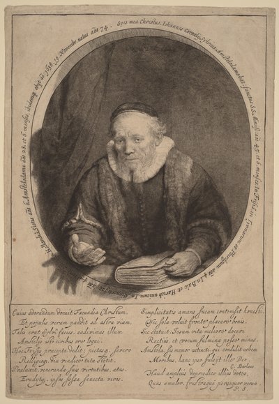 Jan Cornelisz. Sylvius by Rembrandt van Rijn