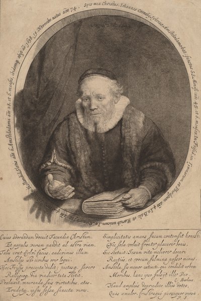 Jan Cornelisz. Sylvius by Rembrandt van Rijn