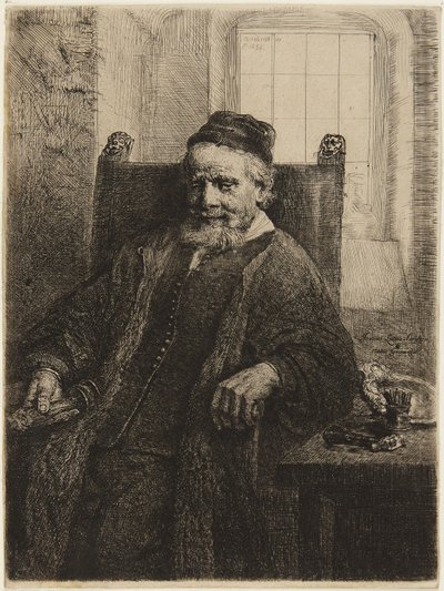 Jan Lutma, Goldsmith by Rembrandt van Rijn
