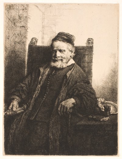 Jan Lutma, the Elder, Goldsmith and Sculptor by Rembrandt van Rijn
