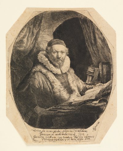 Jan Uytenbogaert (1557–1644), Preacher of the Remonstrants by Rembrandt van Rijn