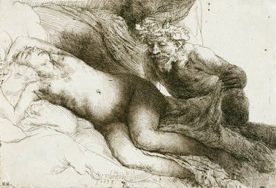 Jupiter and Antiope, 1659 by Rembrandt van Rijn