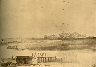 Landscape Drawing by Rembrandt van Rijn