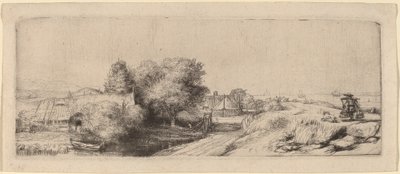 Landscape with a Milkman by Rembrandt van Rijn