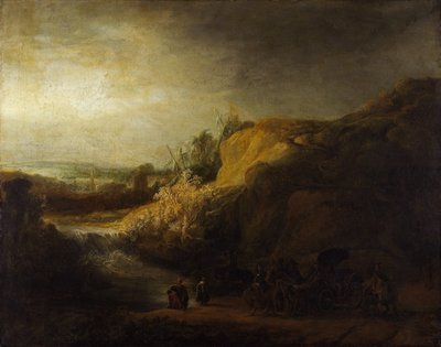 Landscape with the Baptism of the Eunuch by Rembrandt van Rijn