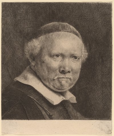 Lieven Willemsz van Coppenol: the Larger Plate by Rembrandt van Rijn