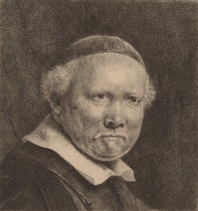 Lieven Willemsz van Coppenol: the Larger Plate by Rembrandt van Rijn