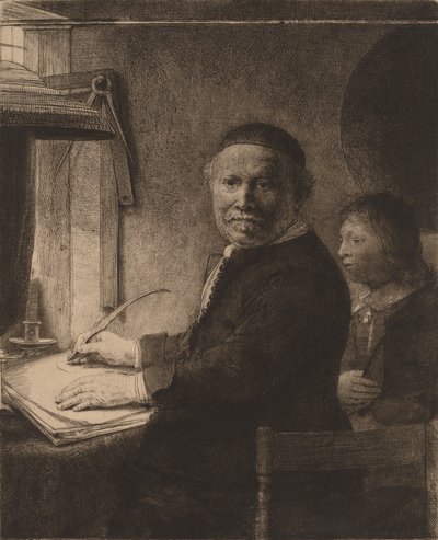 Lieven Willemsz van Coppenol: the Smaller Plate by Rembrandt van Rijn