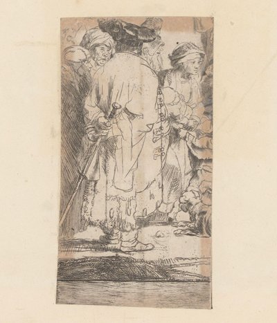 Man in Cloak, Seen from the Back by Rembrandt van Rijn