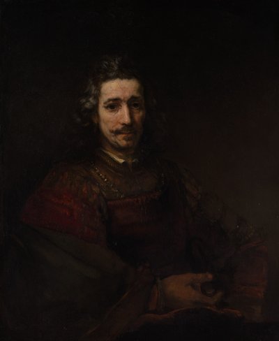 Man with a Magnifying Glass by Rembrandt van Rijn