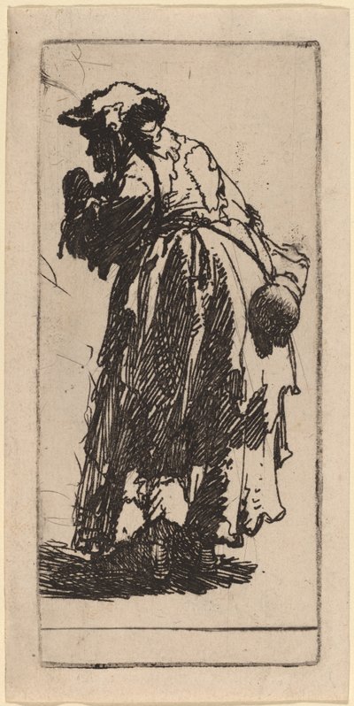 Old Beggar Woman with a Gourd by Rembrandt van Rijn