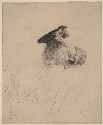 Old Man Shading His Eyes with His Hand by Rembrandt van Rijn