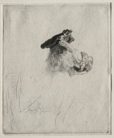 Old Man Shading his Eyes with His Hand by Rembrandt van Rijn