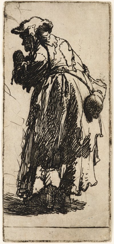 Old Beggar Woman with a Gourd by Rembrandt van Rijn