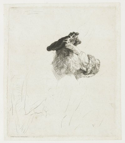 Old Man Shading His Eyes with His Hand by Rembrandt van Rijn