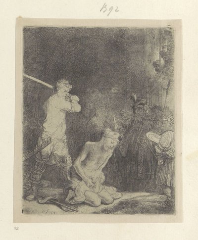 Beheading of John the Baptist by Rembrandt van Rijn