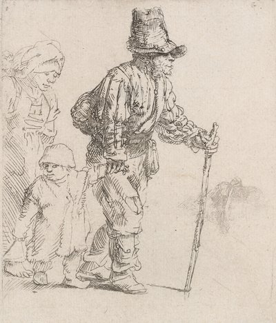 Peasant Family on the Tramp, c. 1652 by Rembrandt van Rijn