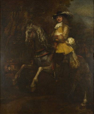 Portrait of Frederick Rihel on Horseback by Rembrandt van Rijn