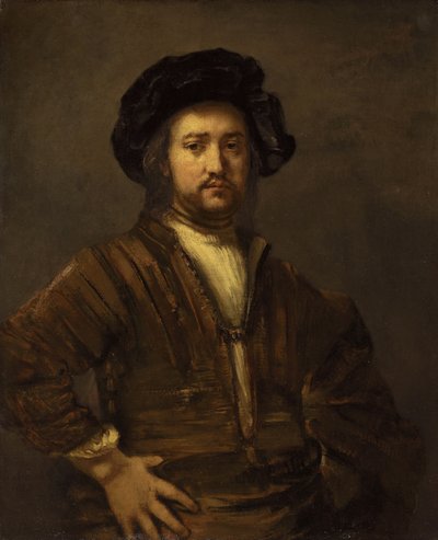Portrait of a Man with arms akimbo by Rembrandt van Rijn