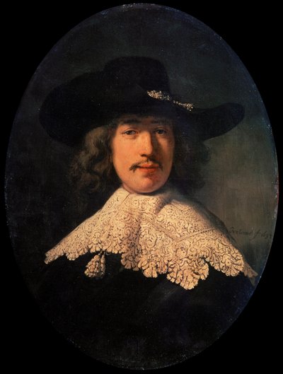 Portrait of a Young Man with a Lace Collar by Rembrandt van Rijn