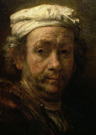 Portrait of the Artist at His Easel (detail) by Rembrandt van Rijn
