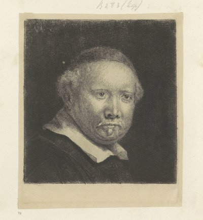 Portrait of the Writing Master Lieven Willemsz. van Coppenol: Large Plate by Rembrandt van Rijn