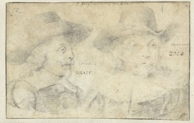 Portraits of Cornelis de Graeff and Frans Banningh Cocq by Rembrandt van Rijn