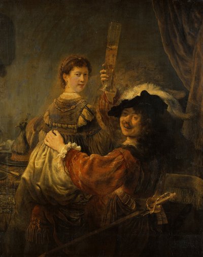 Rembrandt and Saskia in the Parable of the Prodigal Son by Rembrandt van Rijn