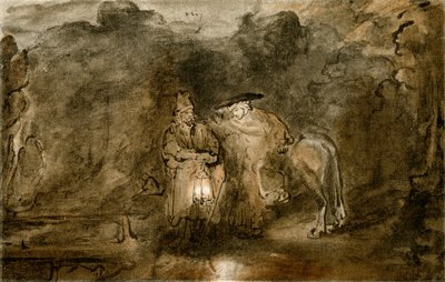 Rest on the Flight into Egypt by Rembrandt van Rijn