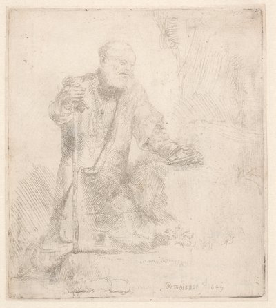 Saint Peter in Penitence by Rembrandt van Rijn
