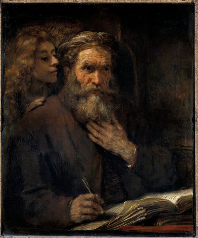 Saint Matthew and the Angel by Rembrandt van Rijn